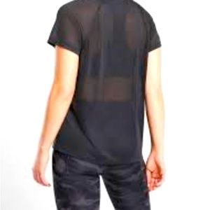 NWT ✨ Athleta black Vapor tee size LARGE